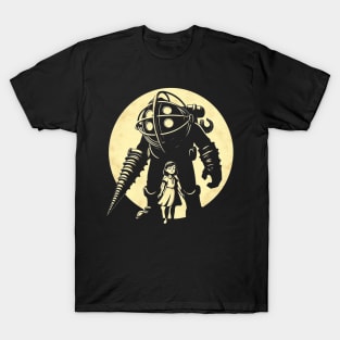 Big daddy and little sister art-For retro gamers T-Shirt